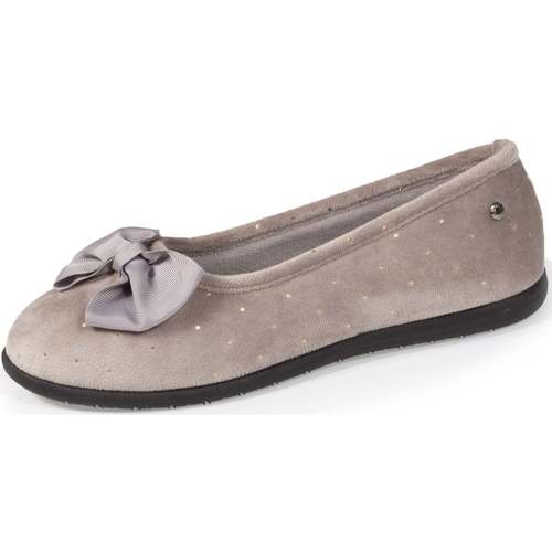 Chaussures Femme Chaussons Isotoner Chaussons Ballerines semelle everywear™ Gris