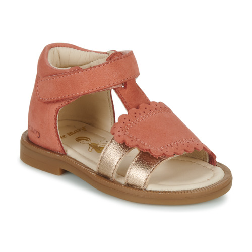 Chaussures Fille T-shirts & Polos Little Mary CIDONIE Terracotta / Bronze