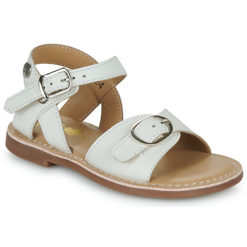 Chaussures Fille Sandales et Nu-pieds Little Mary DELICIE Blanc