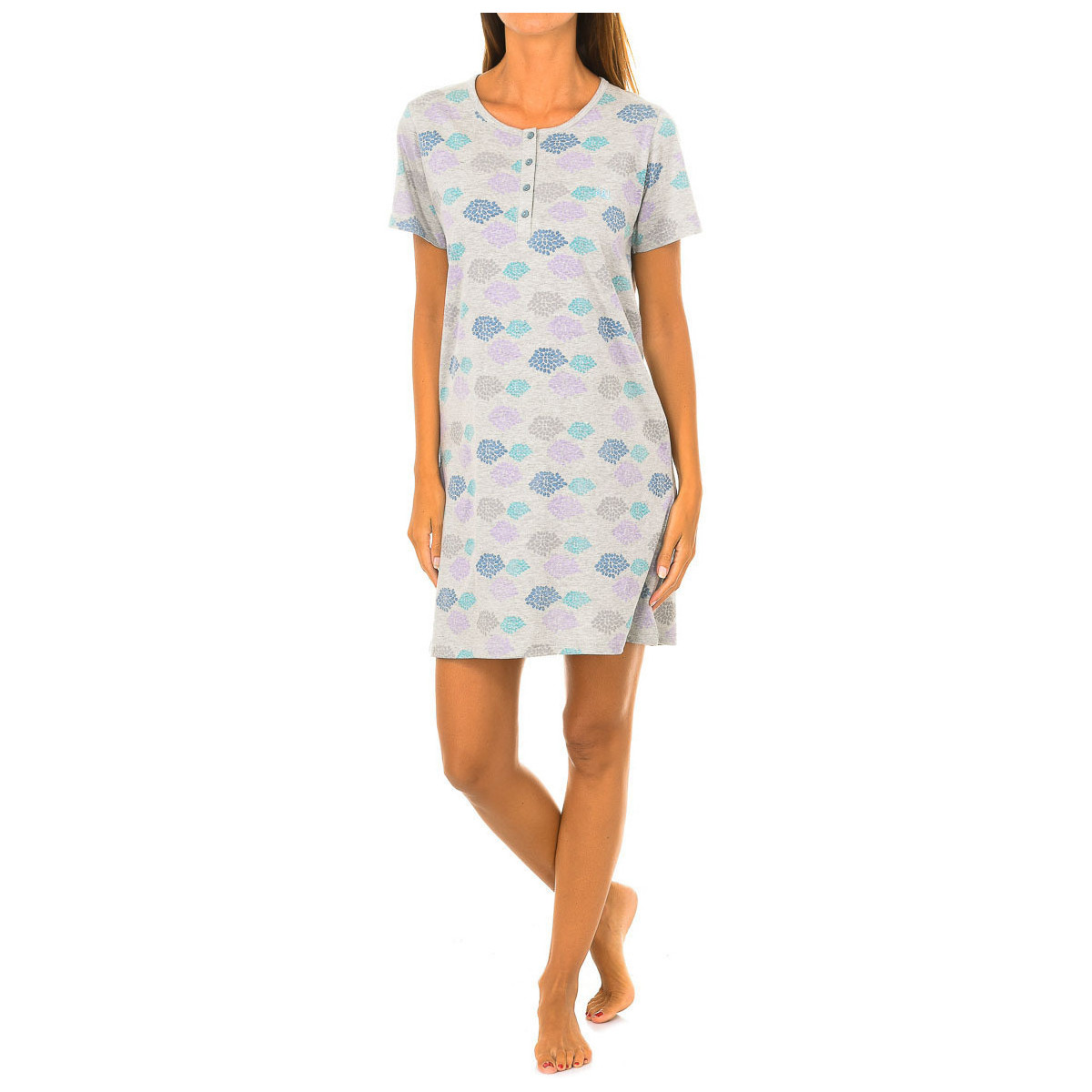 Vêtements Femme Pyjamas / Chemises de nuit Kisses&Love KL45181 Gris
