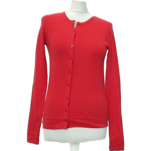 Vêtements Femme Gilets / Cardigans Petit Bateau gilet femme  34 - T0 - XS Rouge Rouge