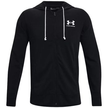 pull under armour  pull rival terry full zip homme black/onyx white 