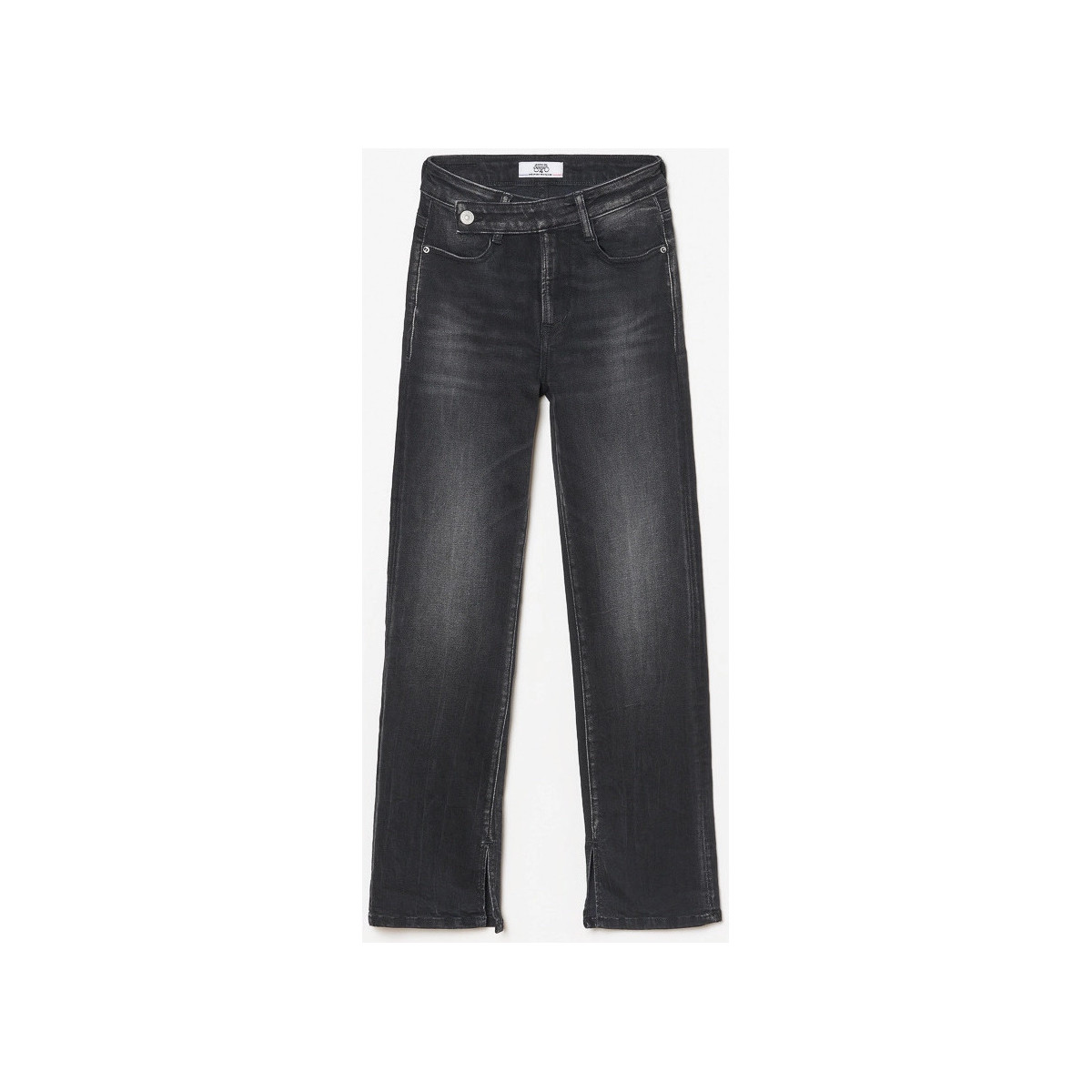 Vêtements Fille Jeans Le Temps des Cerises Basic 400/14 mom taille haute jeans noir Noir