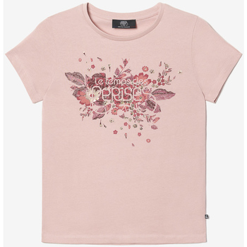 Vêtements Fille T-shirts & Polos Décorations de noëlises T-shirt frankiegi rose clair imprimé Rose