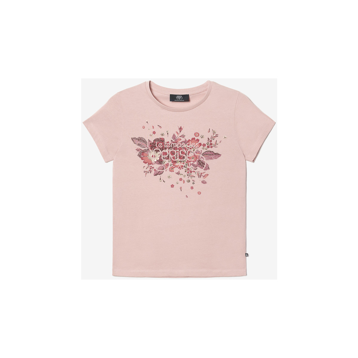 Vêtements Fille T-shirts & Polos Le Temps des Cerises T-shirt frankiegi rose clair imprimé Rose