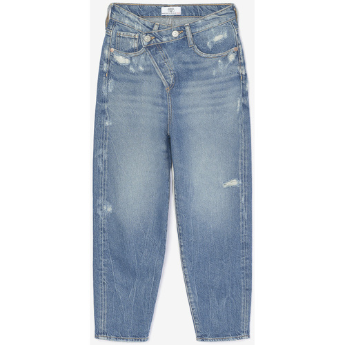 Vêtements Fille Jeans Elasthanne / Lycra / Spandexises Cosa boyfit 7/8ème jeans destroy bleu Bleu