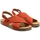 Chaussures Femme Sandales et Nu-pieds Zouri Coral Flame - Paprika Rouge