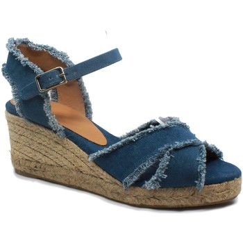 Chaussures Femme Chaussures de travail Castaner sandales compensées Bleu - Denim 