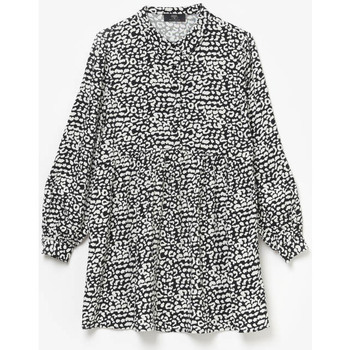 Vêtements Fille Robes Elasthanne / Lycra / Spandexises Robe abyssgi à motif léopard noir Noir