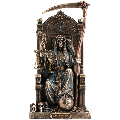 Maison & Déco Statuettes et figurines Signes Grimalt Statuette Santa Muerte en résine aspect bronze Marron