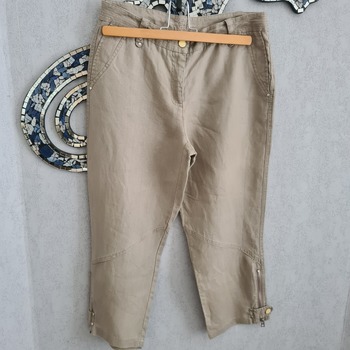 Pantalon ample à ourlet asymétrique Coton Lanvin en coloris Neutre Femme Vêtements Jeans Pantalons capri et pantacourts 