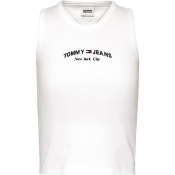 Vêtements Femme T-shirts manches courtes Tommy Jeans CAMISETA BLANCA MUJER   DW0DW13822 Blanc