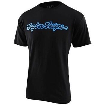 t-shirt troy lee designs  tld t-shirt signature - black heather tr 