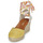 Chaussures Femme Espadrilles JB Martin VISALIA Velours jaune / lacets bonbon