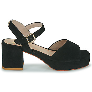 Chaussures Femme Sandales et Nu-pieds JB Martin ORIA Croute velours noir