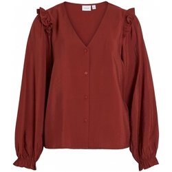 Vêtements Femme Tops / Blouses Vila Top Killy L/S - Fired Brick Rouge
