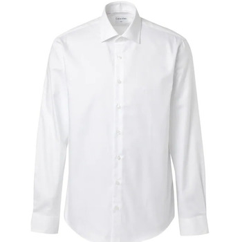 Vêtements Homme Chemises manches longues Calvin Klein Jeans K10K108427 Blanc