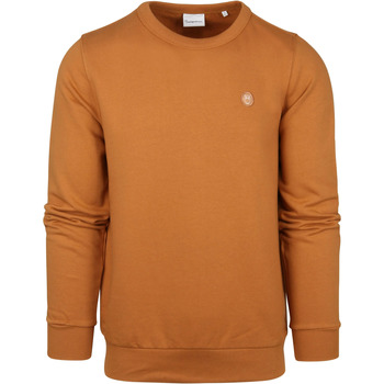sweat-shirt knowledge cotton apparel  pull orange 