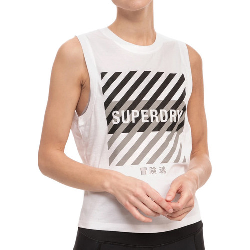 Vêtements Femme Débardeurs / T-shirts sans manche Superdry WS310208A Blanc