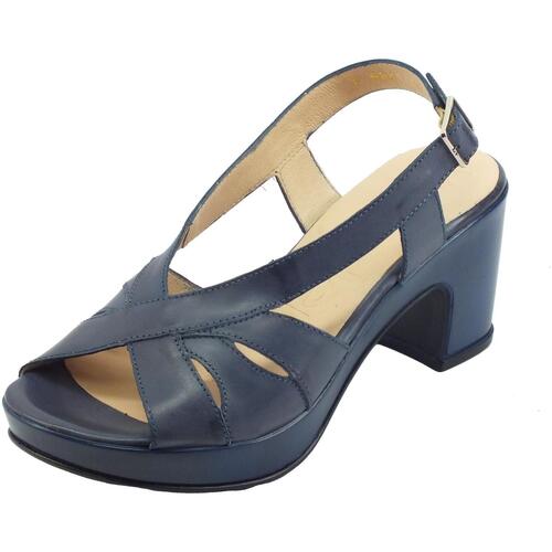 Chaussures Femme Sandale Merveilles C-6533 Wonders F-5881-P Pergamena Bleu