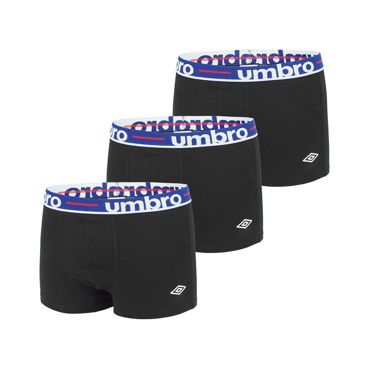 Sous-vêtements Homme Boxers Umbro Lot de 3 Boxers coton homme Line Class Noir