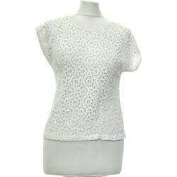 Vêtements Femme Objets de décoration Mango top manches courtes  34 - T0 - XS Blanc Blanc