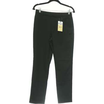Vêtements Femme Pantalons Uniqlo pantalon droit femme  36 - T1 - S Noir Noir