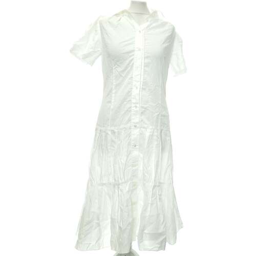 Vêtements Femme Robes longues Cerruti 1881 Robe Mi-longue  40 - T3 - L Blanc