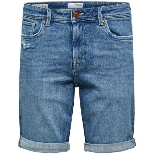 Vêtements Homme Shorts / Bermudas Selected 16083040 ALEX-LIGHT BLUE Bleu