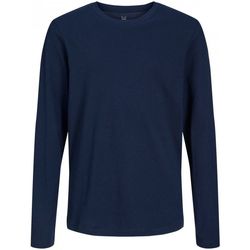 Vêtements Garçon T-shirts & Polos Jack & Jones 12197050 ORGANIC TEE-NAVY BLAZER Bleu