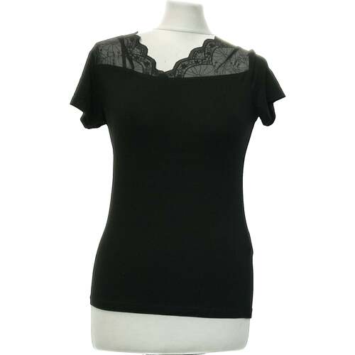 Vêtements Femme T-shirts & Polos Morgan top manches courtes  36 - T1 - S Noir Noir