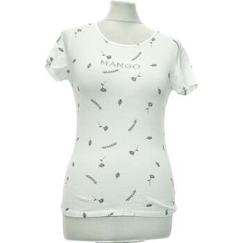 Vêtements Femme T-shirts & Polos Mango top manches courtes  34 - T0 - XS Blanc Blanc