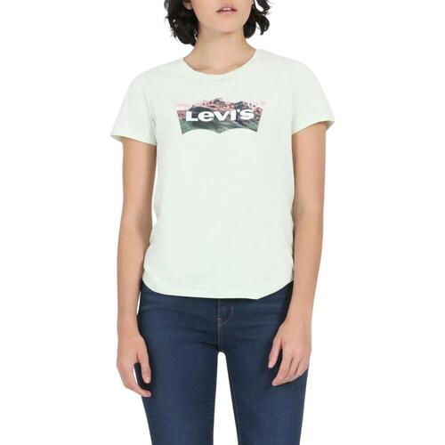 Vêtements Femme Everrick T-shirt In White Cotton Levi's  Vert