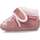 Chaussures Fille Chaussons Isotoner Chaussons Bottillons détail chat Rose