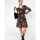 Vêtements Femme Robes courtes Guide des tailleskong Robe fluide voile imprimée DASKAL Noir