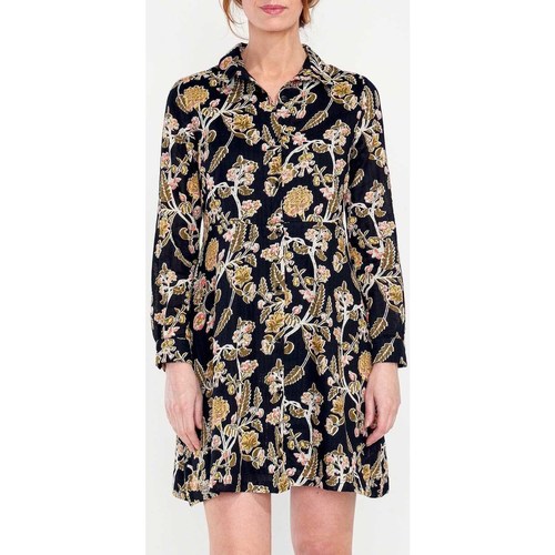 Vêtements Femme Robes courtes Sun & Shadow Robe chemise coton bio AGRA Noir