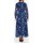 Vêtements Femme Robes longues La Fiancee Du Mekong Robe longue fluide voile imprimée MALADA Bleu