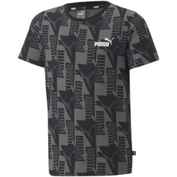 Vêtements Enfant T-shirts manches courtes Puma T-shirt Power Aop Noir