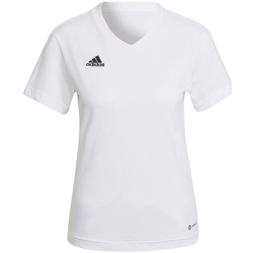 Vêtements Femme T-shirts manches courtes adidas Originals Entrada 22 Tee W Blanc