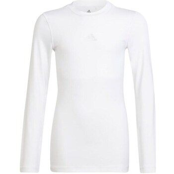 Vêtements Fille T-shirts manches courtes adidas Originals JR Techfit Compression Blanc
