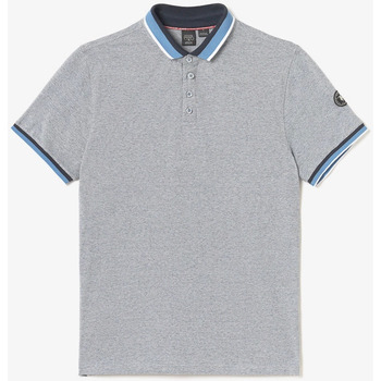 Vêtements Homme T-shirts & Polos Le Temps des Cerises Polo volto gris chiné Bleu