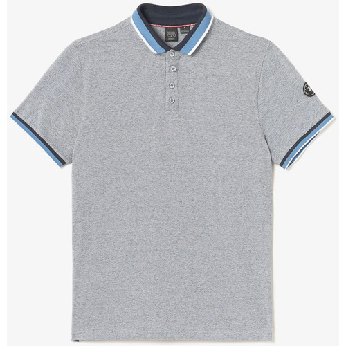 Vêtements Homme T-shirts & Polos Le Temps des Cerises Polo volto gris chiné Bleu