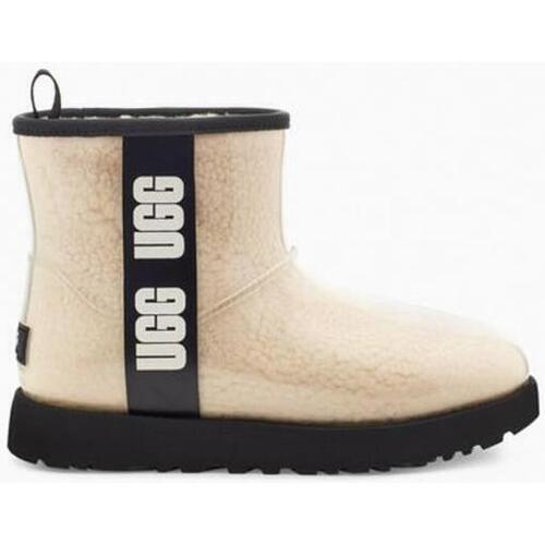 Chaussures Femme Herren Boots UGG Classic Mini Clear Natural 