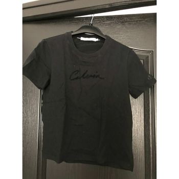 Vêtements Femme T-shirts manches courtes Calvin Klein Jeans Tee-shirt Calvin Klein Jeans Noir