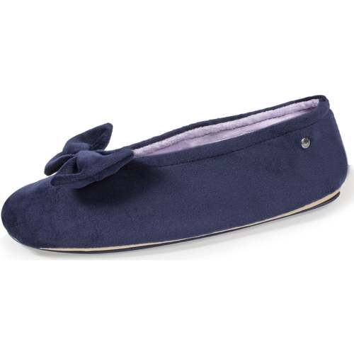 Chaussures Homme Chaussons Isotoner Chaussons Mules grand nœud Bleu
