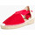 Chaussures Fille Espadrilles Pisamonas Espadrilles pour femme et enfant en couleur unie Rouge