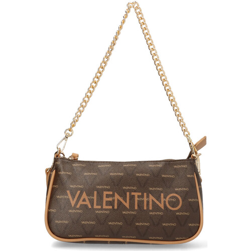 Sacs Femme Valentino Garavani VLogo sequinned clutch bag Valentino Bags  Marron