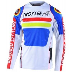 Vêtements Femme T-shirts Neil & Polos Troy Lee Designs TLD Maillot VTT Sprint Drop In - White T Blanc