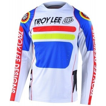 t-shirt troy lee designs  tld maillot vtt sprint drop in - white t 
