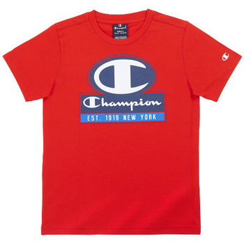 Vêtements Garçon T-shirts manches courtes Champion TEE-SHIRT CREWNECK - Rouge - 14 ans Rose
